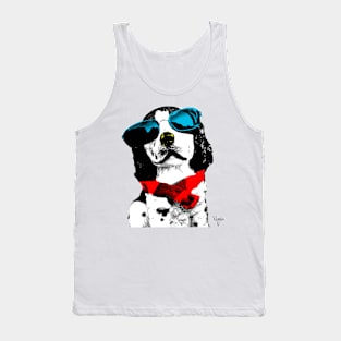 POP ART COOL STAR DOG Tank Top